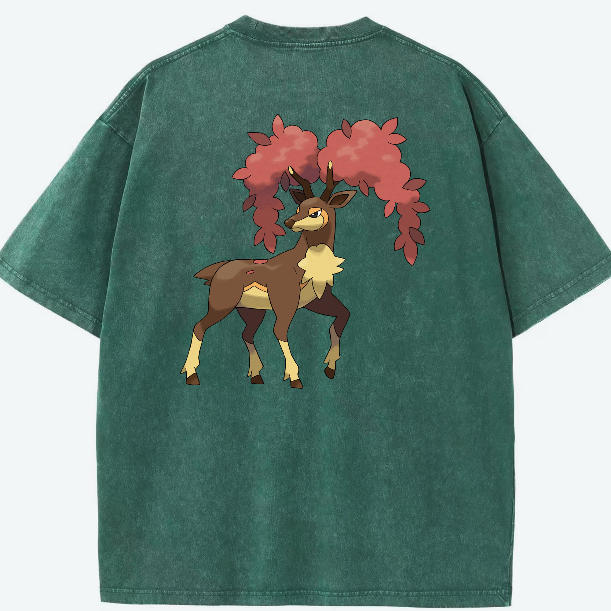 （画像用） ポケットモンスター Pokémon 綿100% ヴィンテージ風 半袖Tシャツ（背面プリント）